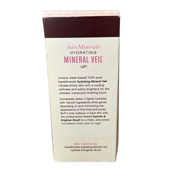BareMinerals Hydrating Mineral Veil and Brush Kit New in box￼ - Picture 5 of 6